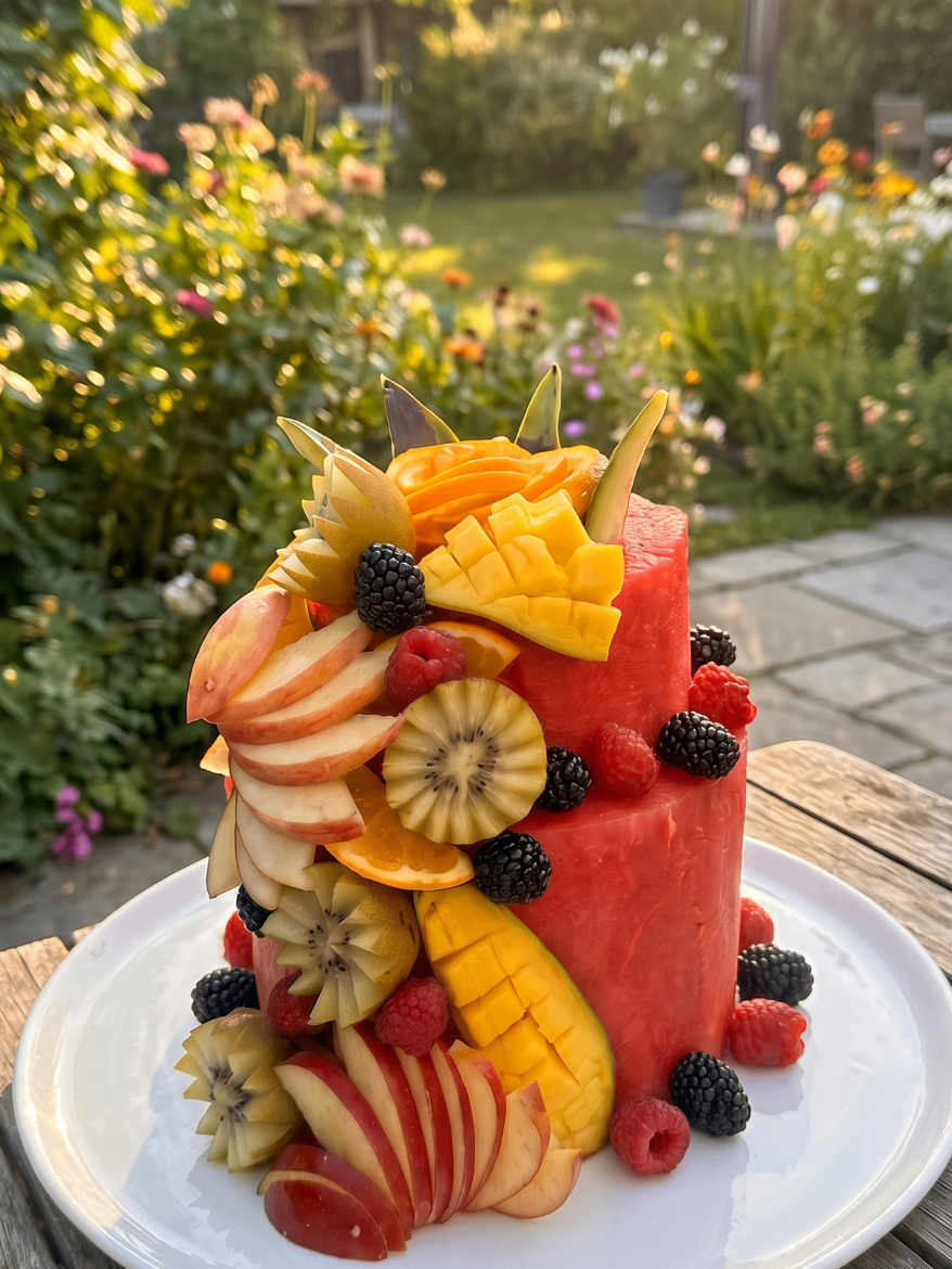 Pièce montée de fruits frais — Cassandre Rouvroy