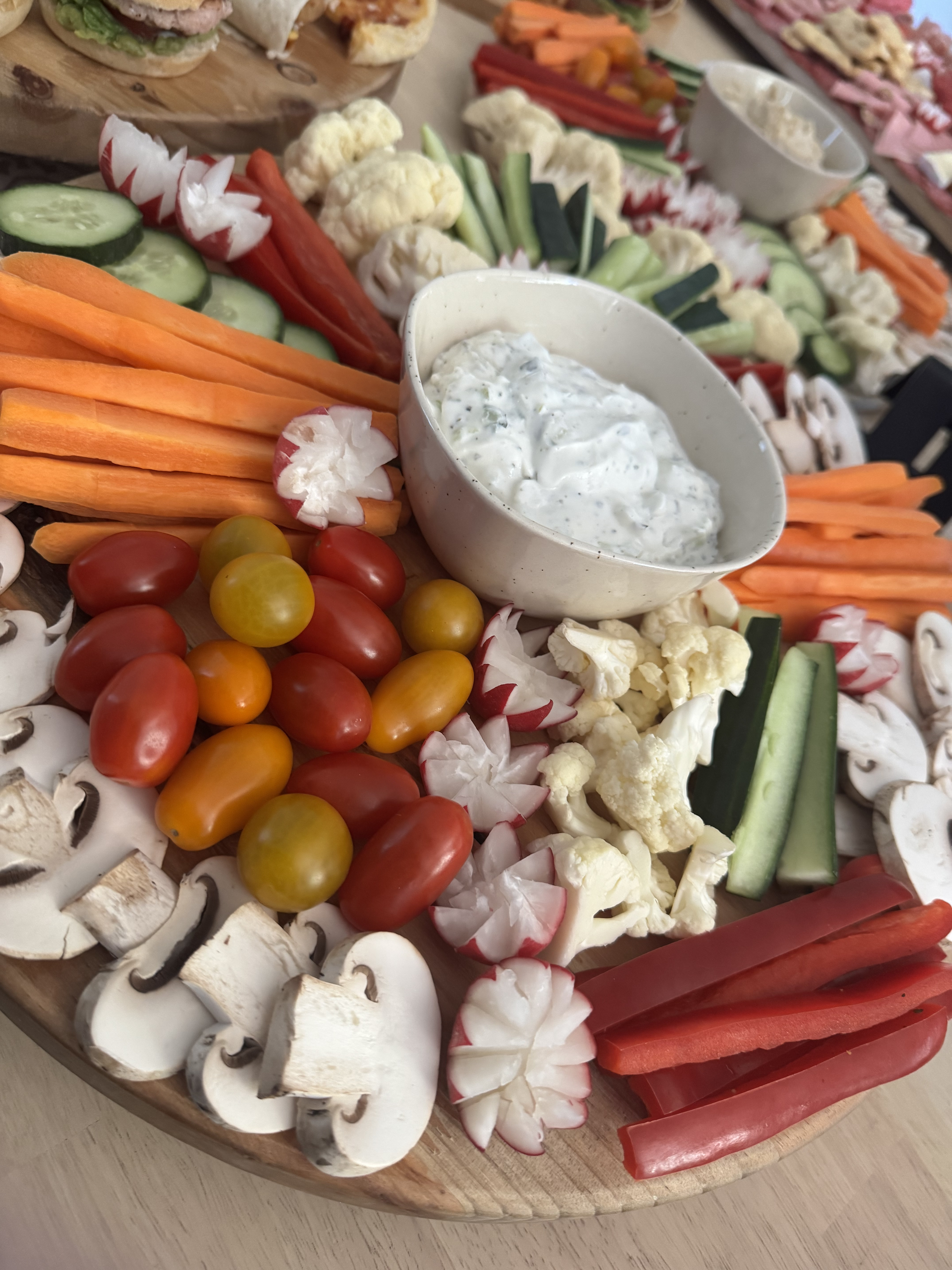 Plateau de crudités et dips